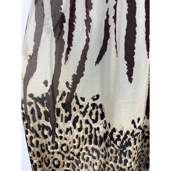 Chicos Travelers Collection Zebra Print Open Front Kimono Cardigan Jacket Size M - Picture 5 of 8